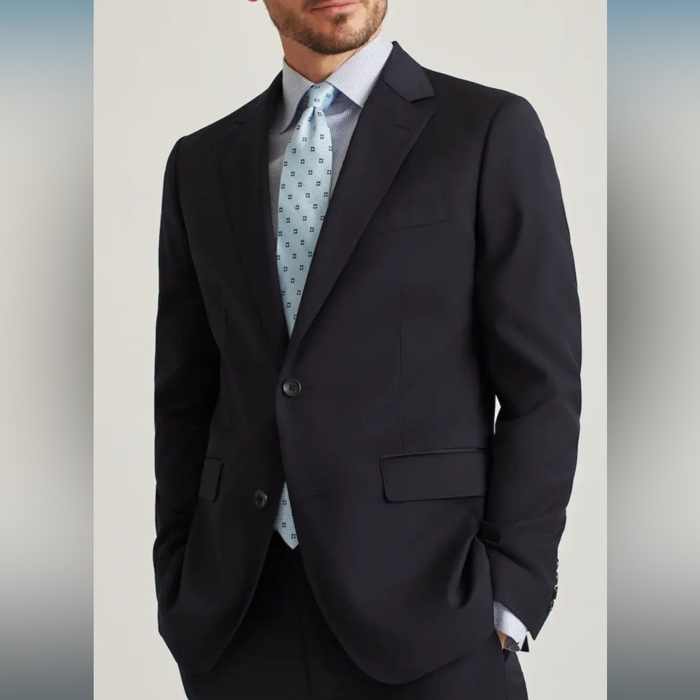 Bonobos Jetsetter Stretch Wool Suit Jacket / Blazer / Navy / Size 44R